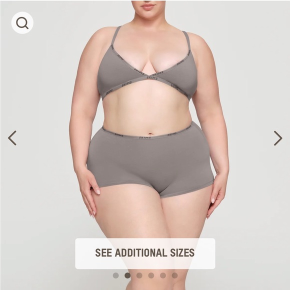 COPY - NWT Skims Cotton Logo Mini Triangle Bralette - Picture 3 of 13